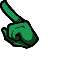 Among Us Fortegreen Character in Archae Outfit pointer