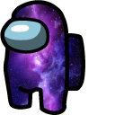 Among Us Galaxy Character cursor
