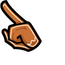 Among Us Gingerbread Character pointer