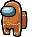 Among Us Gingerbread Character cursor