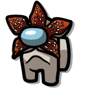 Among Us Gray Demogorgon Character cursor