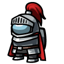 Among Us Gray Knight Character cursor