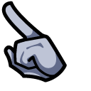 Among Us Gray Pigeon Character pointer