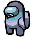 Among Us Gray Pigeon Character cursor