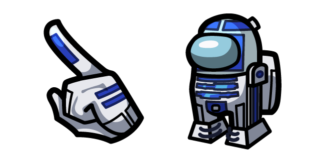 Among Us Gray Star Wars R2-D2 Character