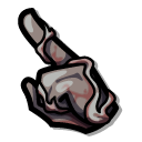 Among Us Gray Vecna Character pointer