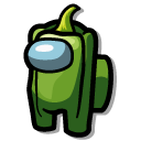 Among Us Green Bell Pepper Character cursor