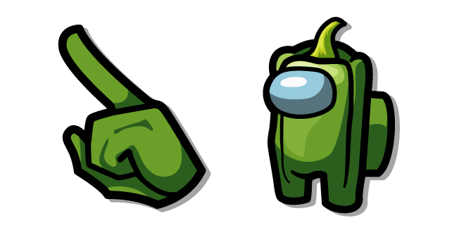 Among Us Green Bell Pepper Character