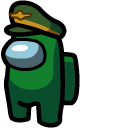 Among Us Green Character in General Hat cursor