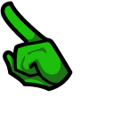 Among Us Green Character Mint pointer
