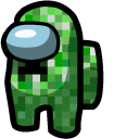 Among Us Green Creeper Character cursor