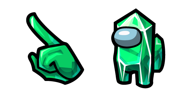 Among Us Green Emerald Character