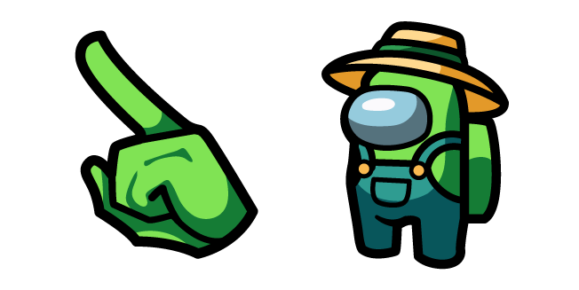 Among Us Green Gardener Character