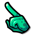 Among Us Green Kraken Character pointer