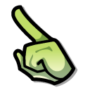 Among Us Green Leek Character pointer