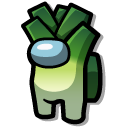 Among Us Green Leek Character cursor