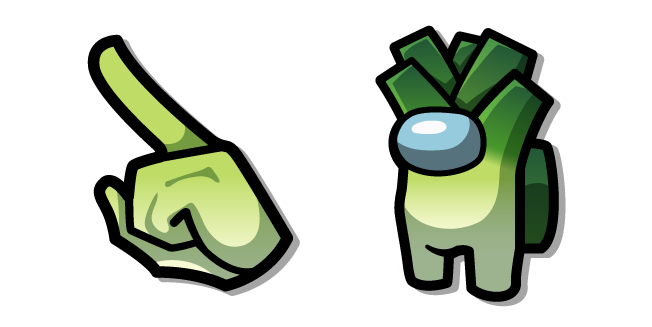 Among Us Green Leek Character
