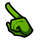 Among Us Green Lime Character pointer