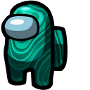 Among Us Green Malachite Character cursor