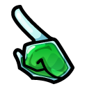 Among Us Green Poison Character pointer