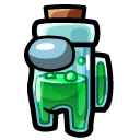Among Us Green Poison Character cursor