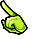 Among Us Green Slime Character pointer