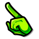 Among Us Green Sprout Character pointer