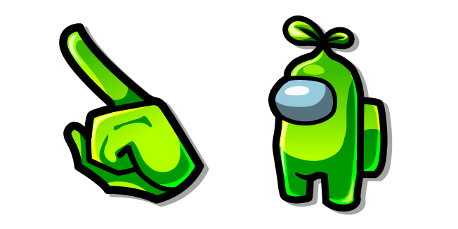 Among Us Green Sprout Character