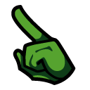 Among Us Green Sunflower Character pointer