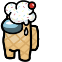 Among Us Ice Cream Character cursor
