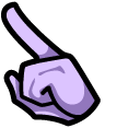 Among Us Jujutsu Kaisen Gojo Purple Character pointer