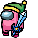 Among Us Kirby Sword Character cursor