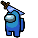 Among Us Knife Character cursor