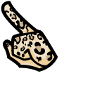 Among Us Leopard Character pointer