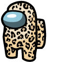 Among Us Leopard Character cursor