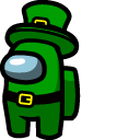 Among Us Leprechaun Character and Clover cursor
