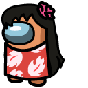 Among Us Lilo and Stitch Lilo Orange Character cursor