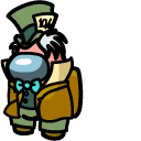 Among Us Mad Hatter Character cursor