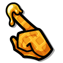 Among Us Orange Honey-Topped Waffle Character pointer