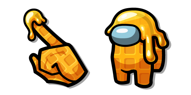 Among Us Orange Honey-Topped Waffle Character