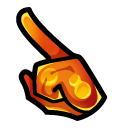 Among Us Orange Lava Lamp Character pointer