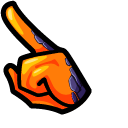 Among Us Orange Magma Character pointer