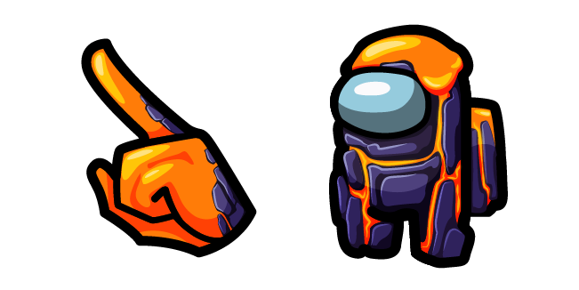 Among Us Orange Magma Character