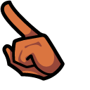 Among Us Orange Pochita Character pointer