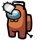 Among Us Orange Pochita Character cursor