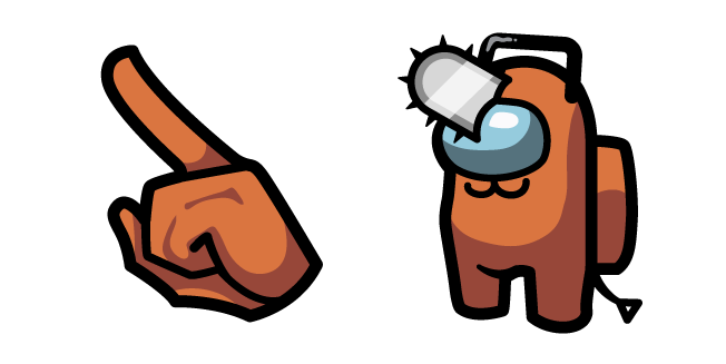 Among Us Orange Pochita Character