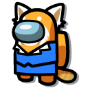 Among Us Orange Retsuko Character cursor