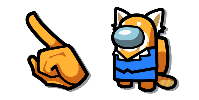 Among Us Orange Retsuko Character