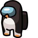 Among Us Penguin Character cursor