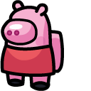 Among Us Peppa Pig Character cursor